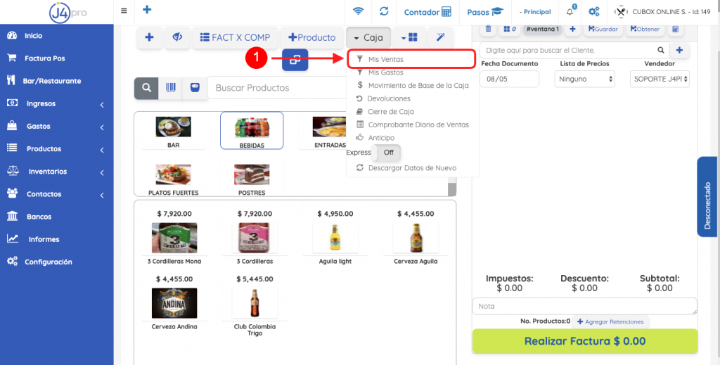mis ventas vendedor